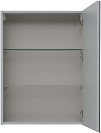 Aquanet Зеркальный шкаф Алвита New 60 серый матовый – фотография-5